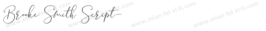 Brooke Smith Script字体转换